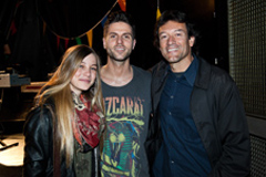 Charlotte, Adan and Edgar at the launch of Animo Minimo 3D Video at Sala Apolo in Barcelona