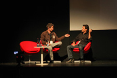 Julian Napier and Edgar Gonzalez at Dogville 2012 talking 'Carmen in 3D', a RealD, Royal Opera House and PLF Production